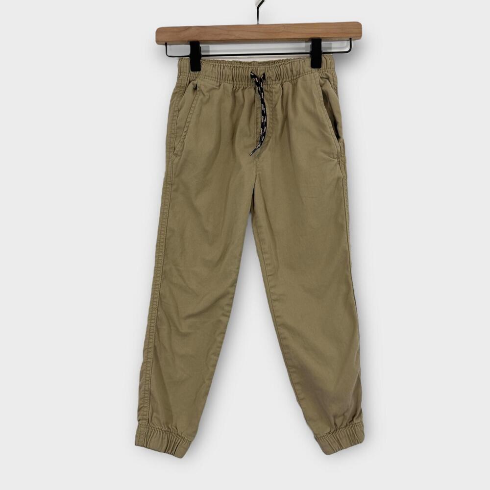 Arizona Jean Co Boy’s Size 6 Reg Brown Tan Pull On Stretch Casual Jogger Pants